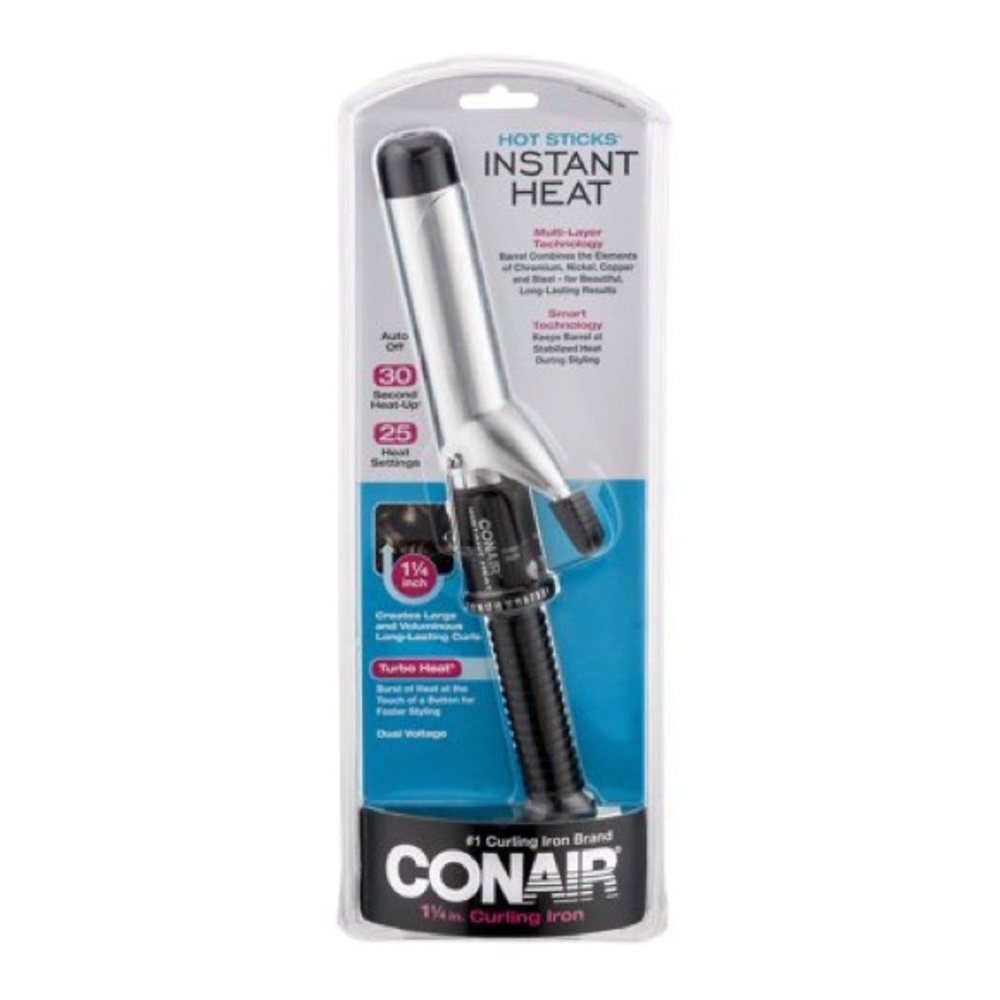 Curling iron in package